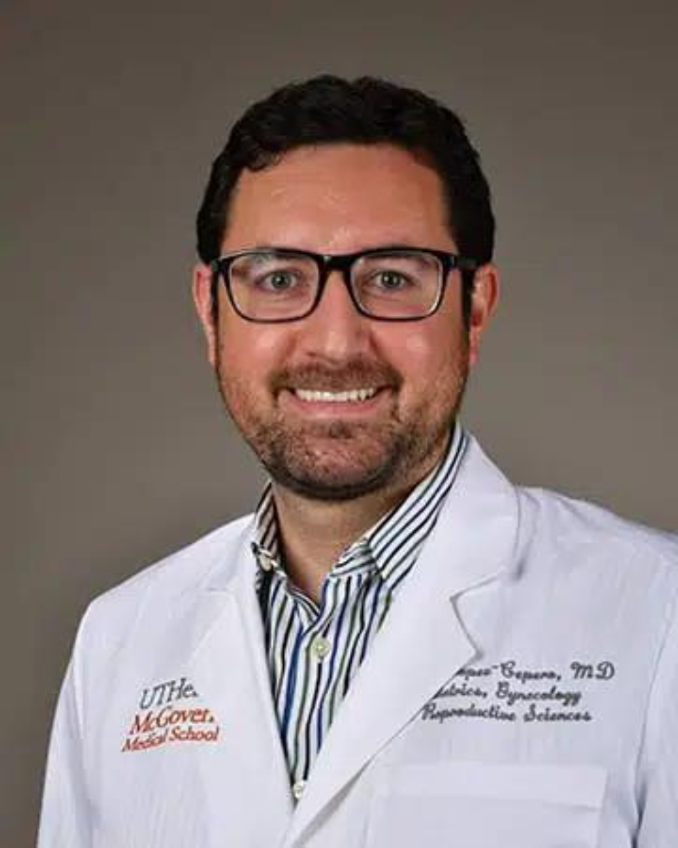 Mateo G. Leon, MD, assistant professor with McGovern Medical School at UTHealth Houston and a minimally invasive gynecologic surgeon at UT Physicians Advanced Minimally Invasive Gynecology (AMIG) – Greater Heights. (Photo by UTHealth Houston)